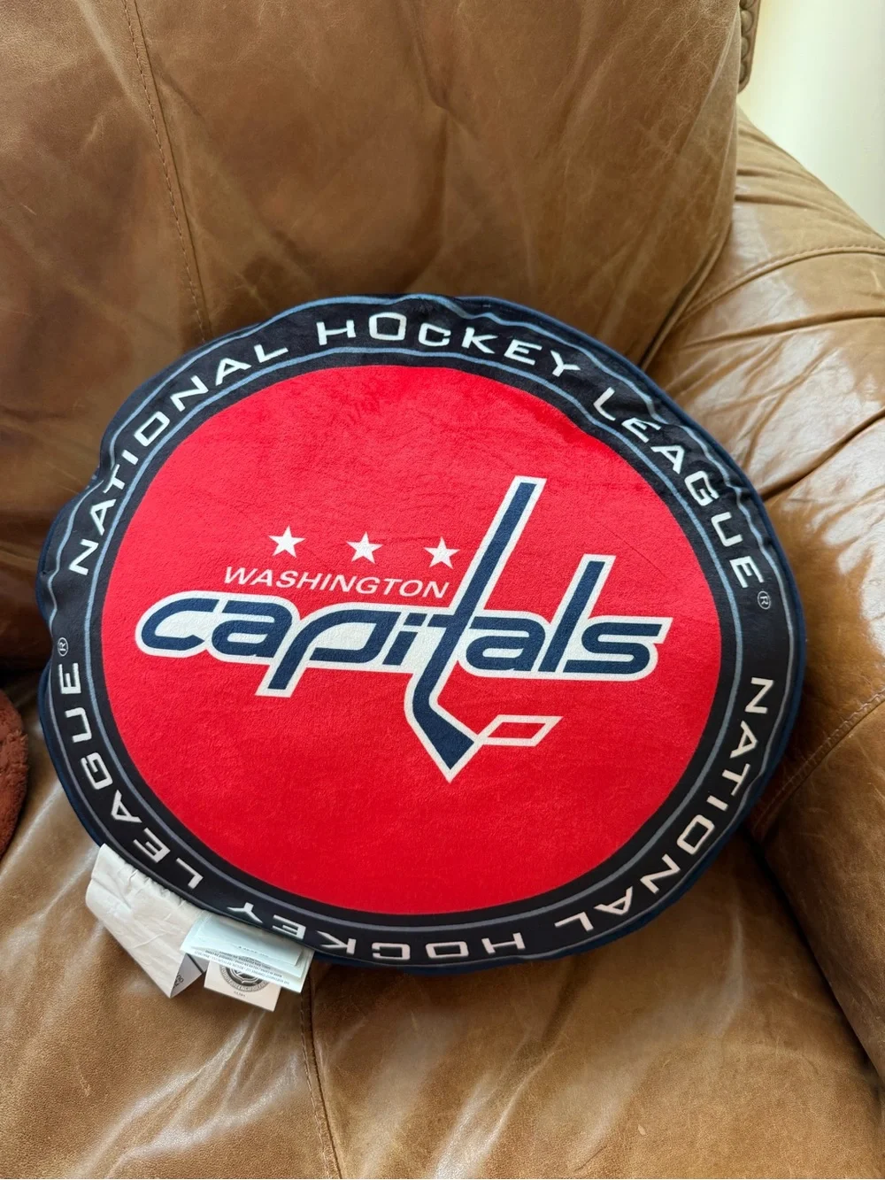 NWT NHL Washington Capitals Puck Travel Cloud Pillow